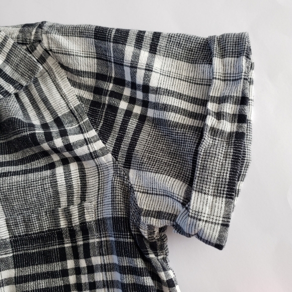 Roots Hartley Women's Plaid Short Sleeve Dress Size S - Picture 6 of 14